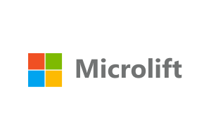 The microsoft logo is on a white background.