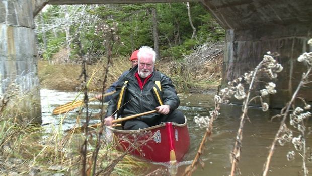 Councillor David Hendsbee canoe