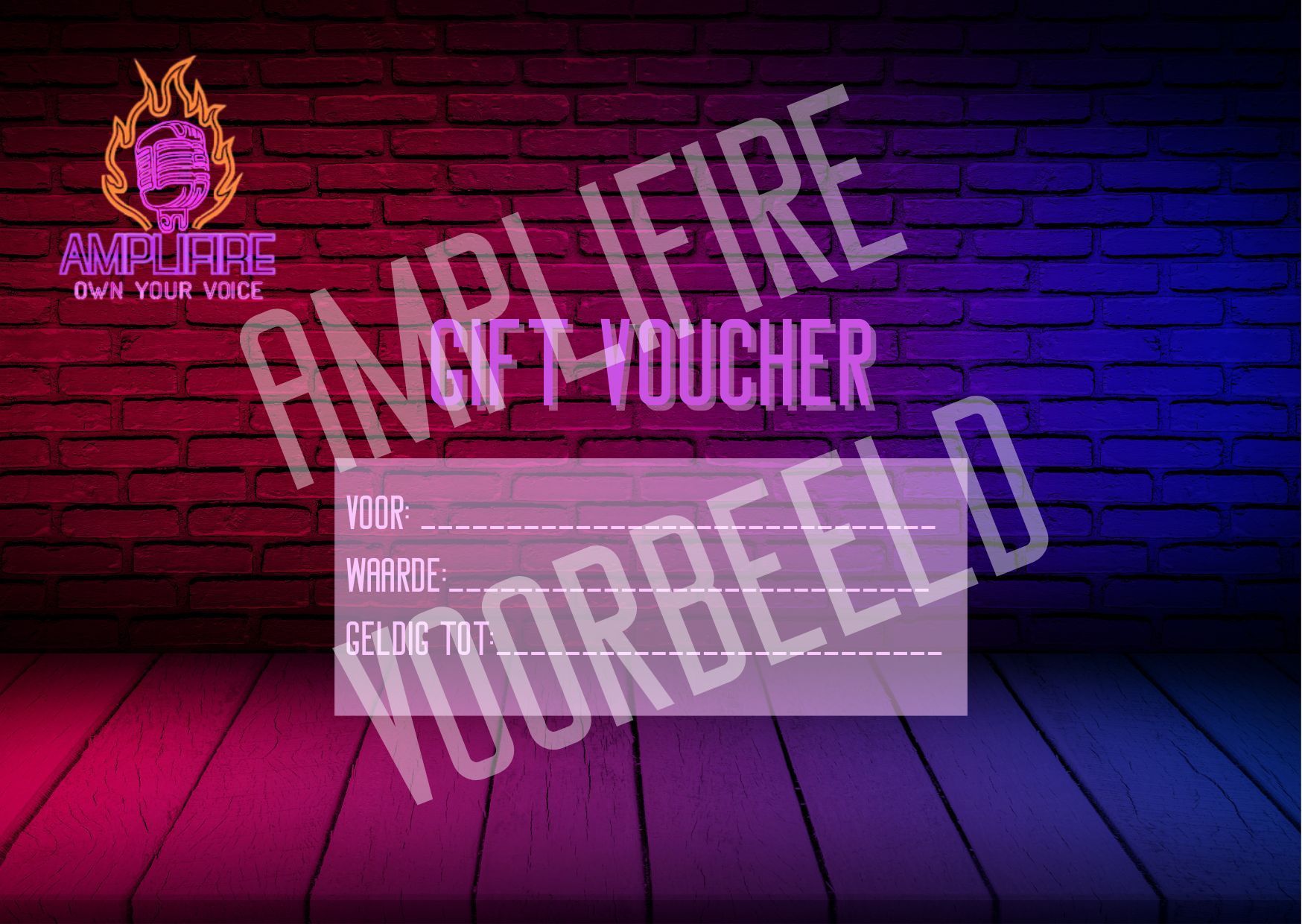 gift voucher tegoedbon cadeau