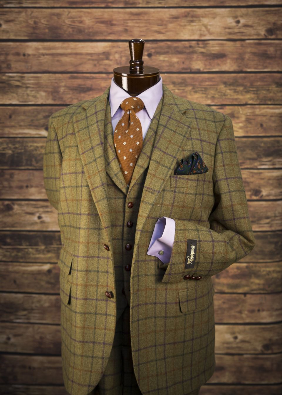 The Louisville | Men's Derby Horse Racing Stripe Suit | Size 36 | Green | Shinesty