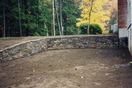 Vintage Stone Retaining Wall — Hartford, CT — Frank Pappa & Sons, Inc