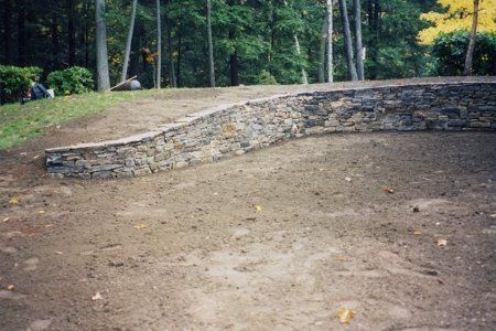 Natural Broken Rock Retaining Wall — Hartford, CT — Frank Pappa & Sons, Inc