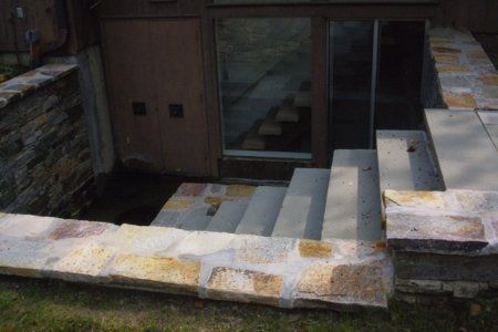 Stone Wall and Steps — Hartford, CT — Frank Pappa & Sons, Inc