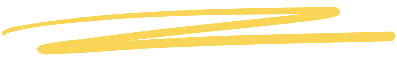 A yellow scribble with rounded ends, resembling the letter 