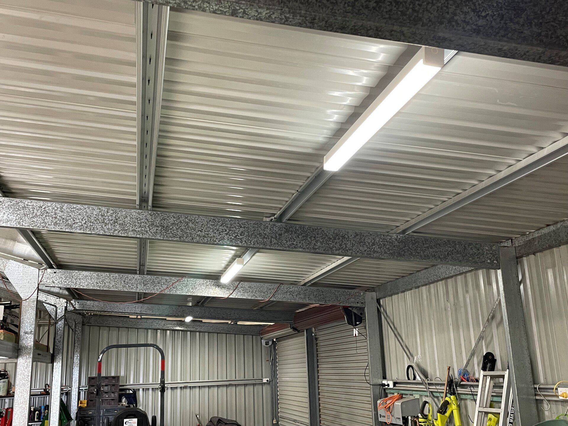 Roof of Shed with Lights — Electrical Services in Tamworth, NSW