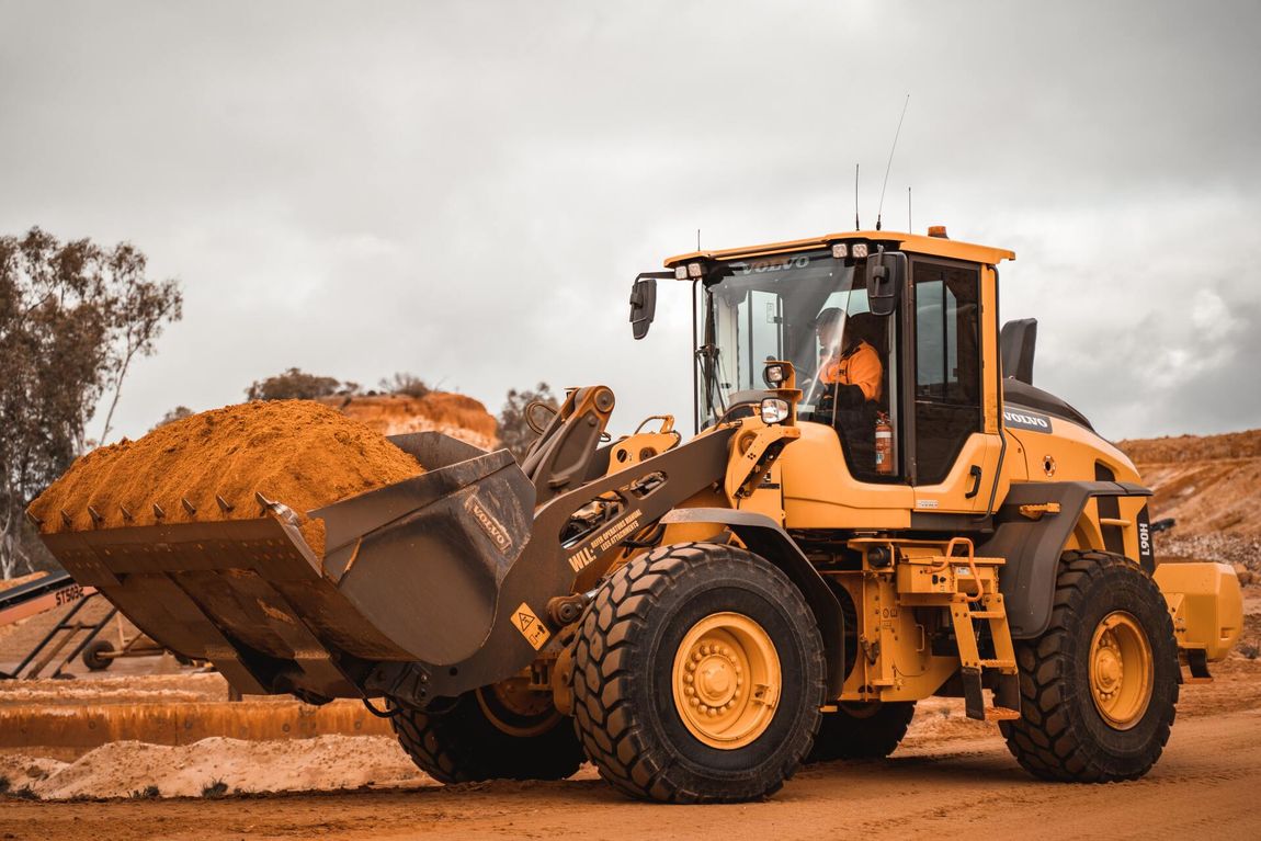 Back Hoe Operating