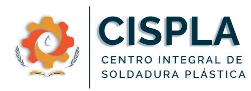 Logotipo de CISPLA, un centro de soldadura. Presenta un icono de engranaje con una gota en su interior y texto debajo.