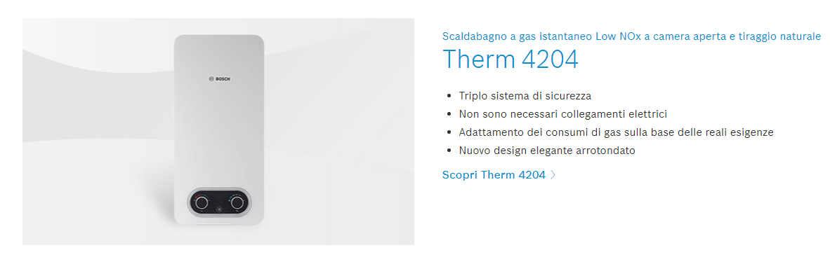 Scaldacqua Therm Bosch 4204