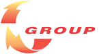 MRL Group logo with an arrow and the word group on a white background.