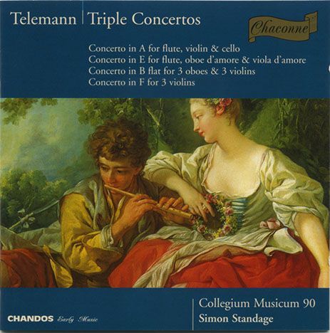 The Complete Sonatas Opus.1 Telemann
Triple Concertos CD cover