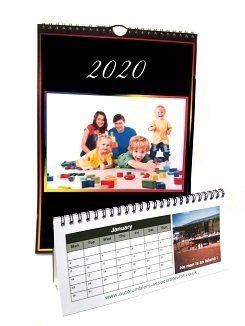 Personalised calendars for 2020