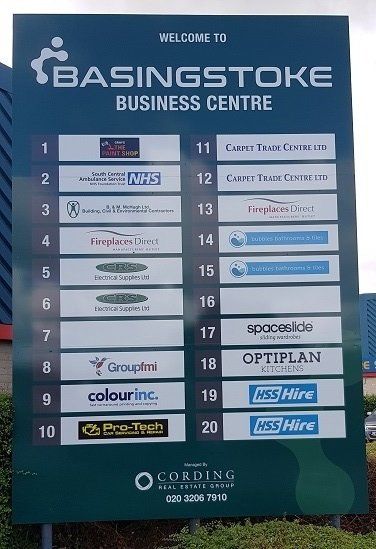 Basingstoke Business Centre new signage