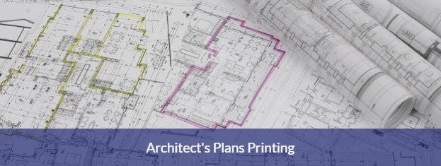 Architect's plans printing service