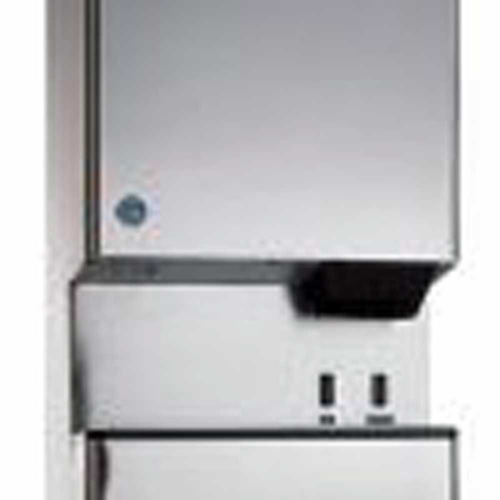 Hoshizaki DCM-500BWH-OS, Cubelet Icemaker, Water-cooled, Hands Free Dispenser, Built in Storage Bin