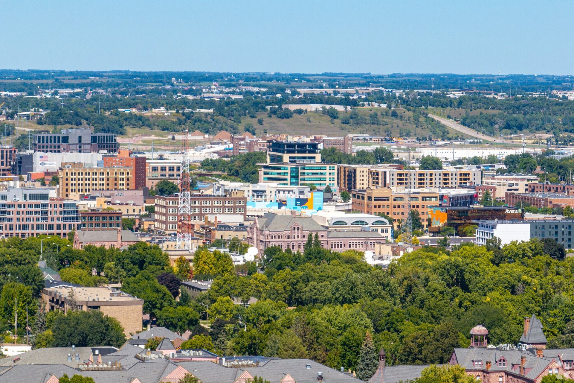 View of downtown Sioux Falls looking northeast