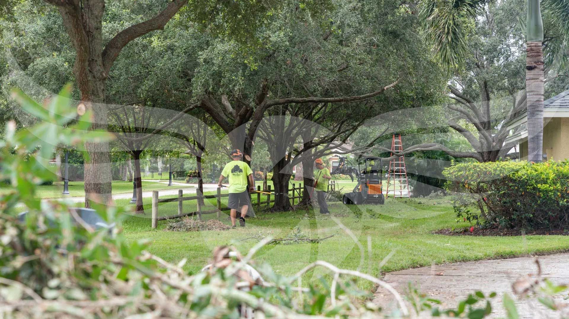 A man is standing in the grass in a park.