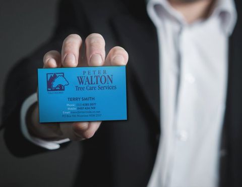 walton tree service business card