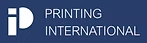 Logo of Printing International: white 