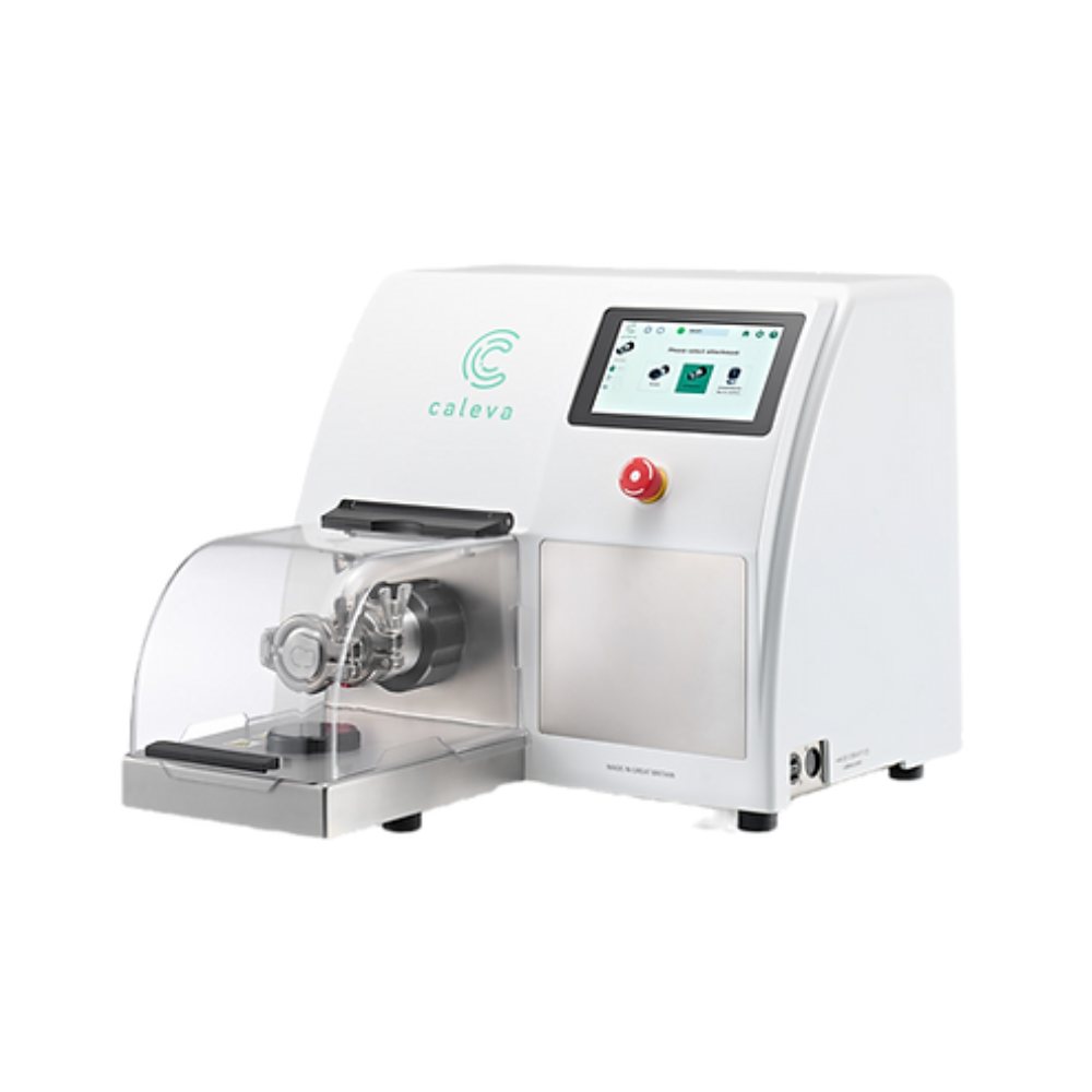 Automated laboratory machine dispensing liquid into test tubes, in a clinical setting.