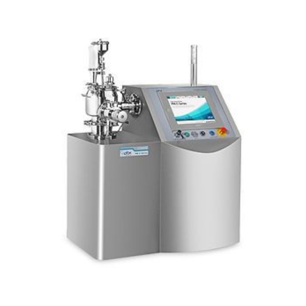 Laboratory with medical testing equipment and computer displays.