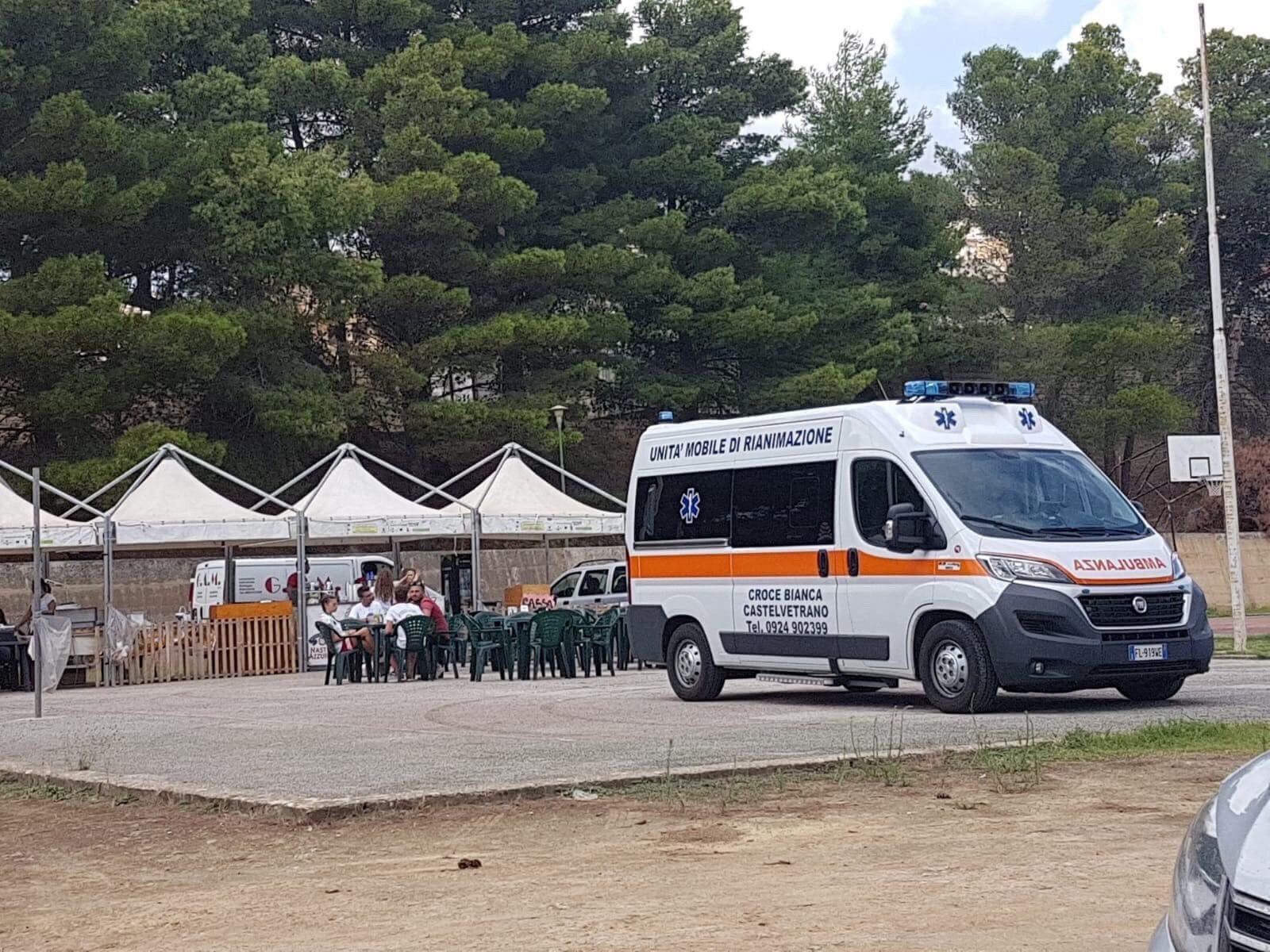 Ambulanza privata durante evento