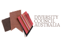 A logo for the diversity council australia is shown