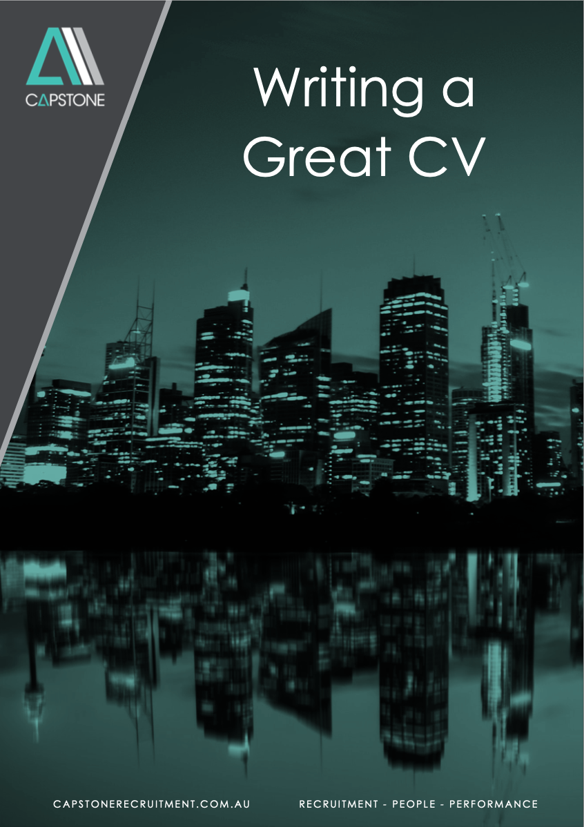 The cover of a book about writing a great cv