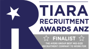 A logo for the tiara recruitment awards anz