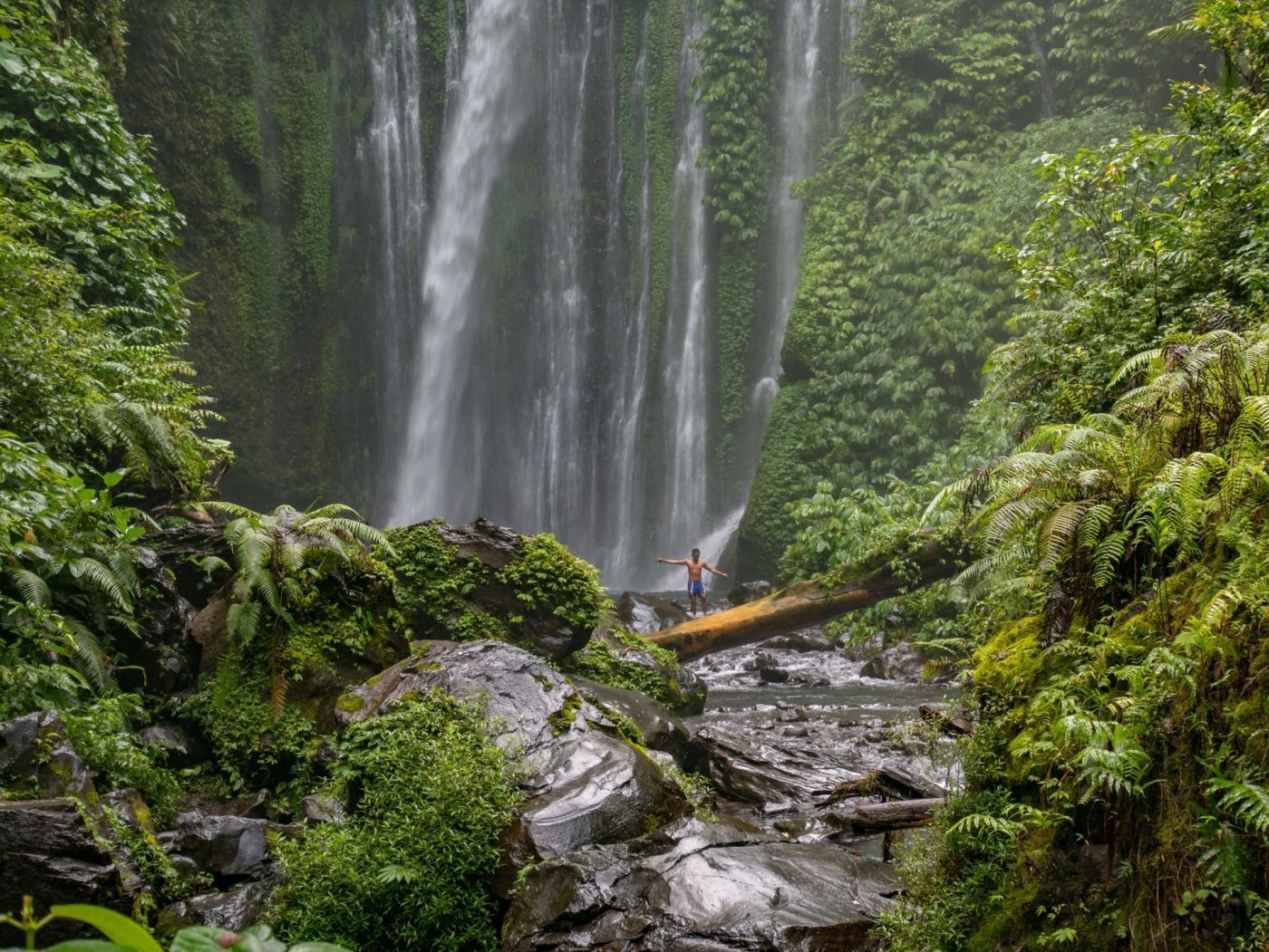 Foto waterval lombok
