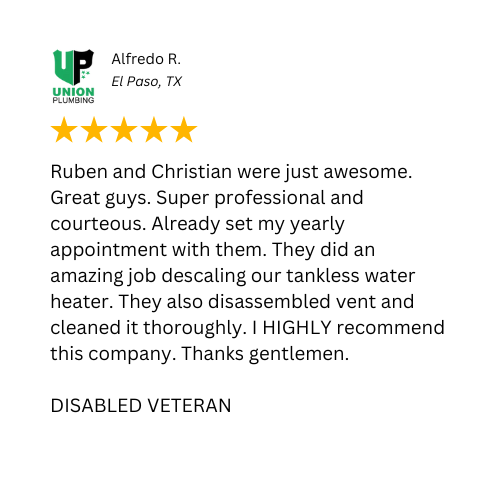 plumbing services el paso tx