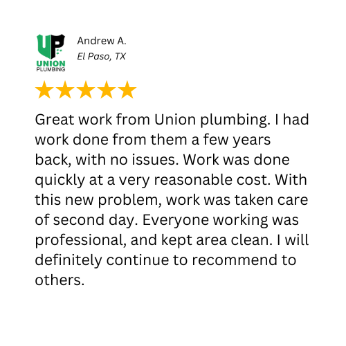 plumbing services el paso tx