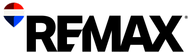A blue realtor logo on a white background
