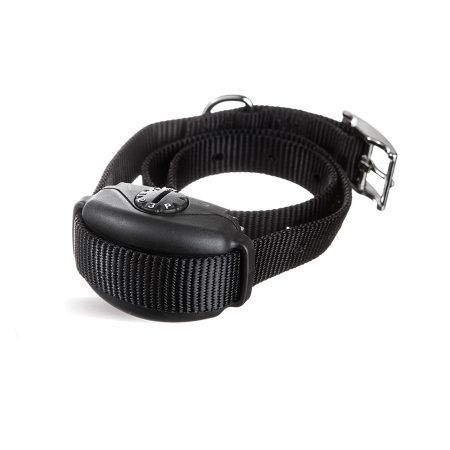 A black dog collar with a remote control on it