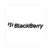 The blackberry logo is black and white on a white background.