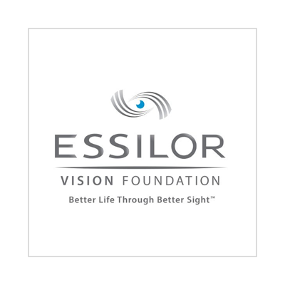 The logo for essilor vision foundation better life through better sight.