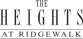 The Heights at Ridgewalk logo is in black color.