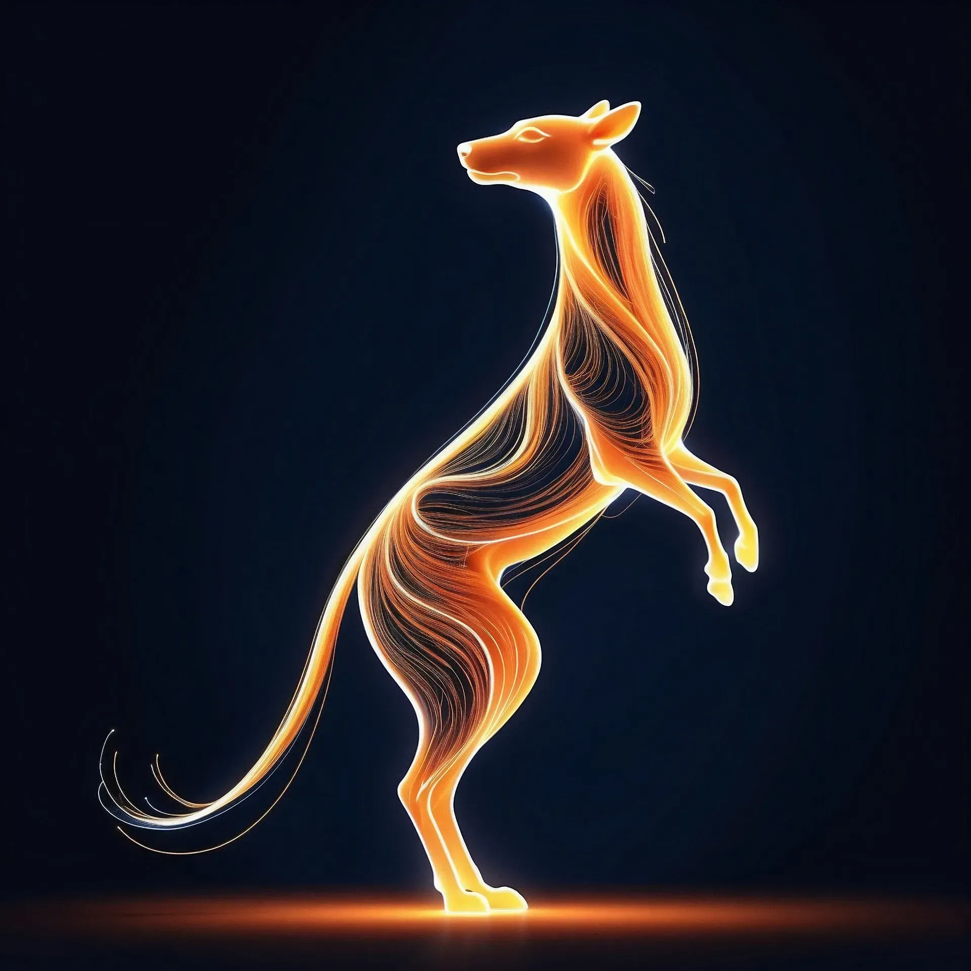 Leuchtendes Hunde Symbol – Energetik