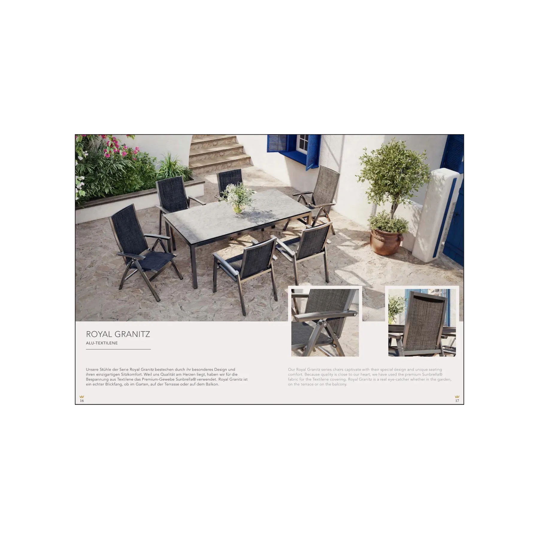 Royal Garden Gartenmöbel Katalog – extrasicht Grafikdesign