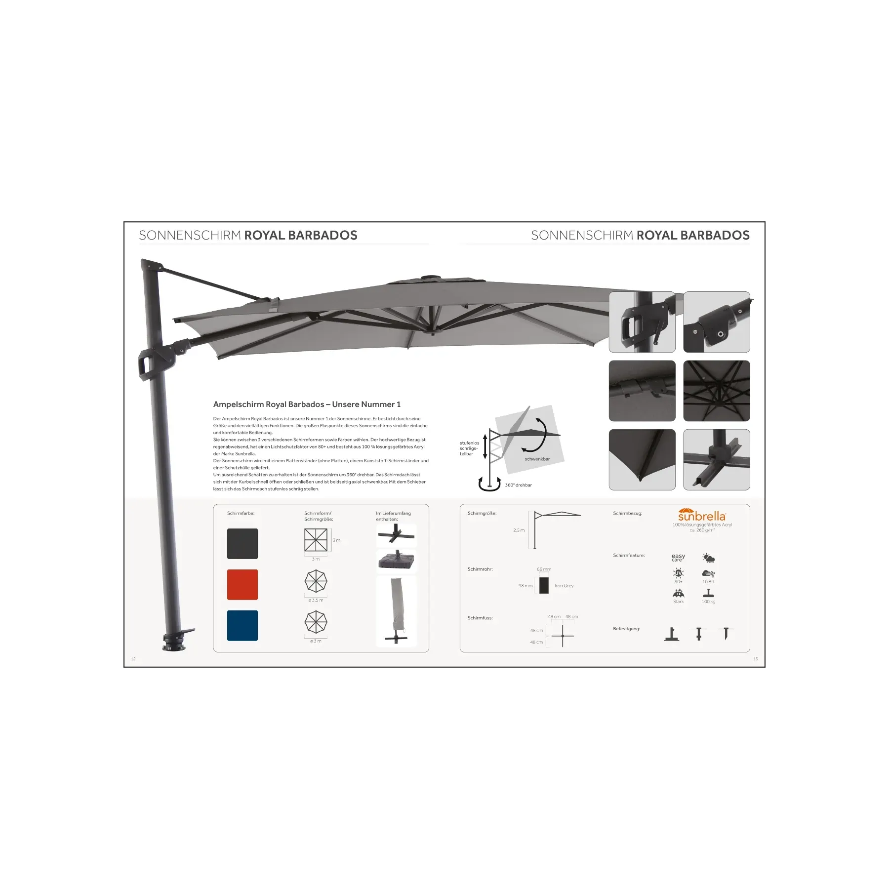 MWH Sonnenschirm Flyer – extrasicht Grafikdesign