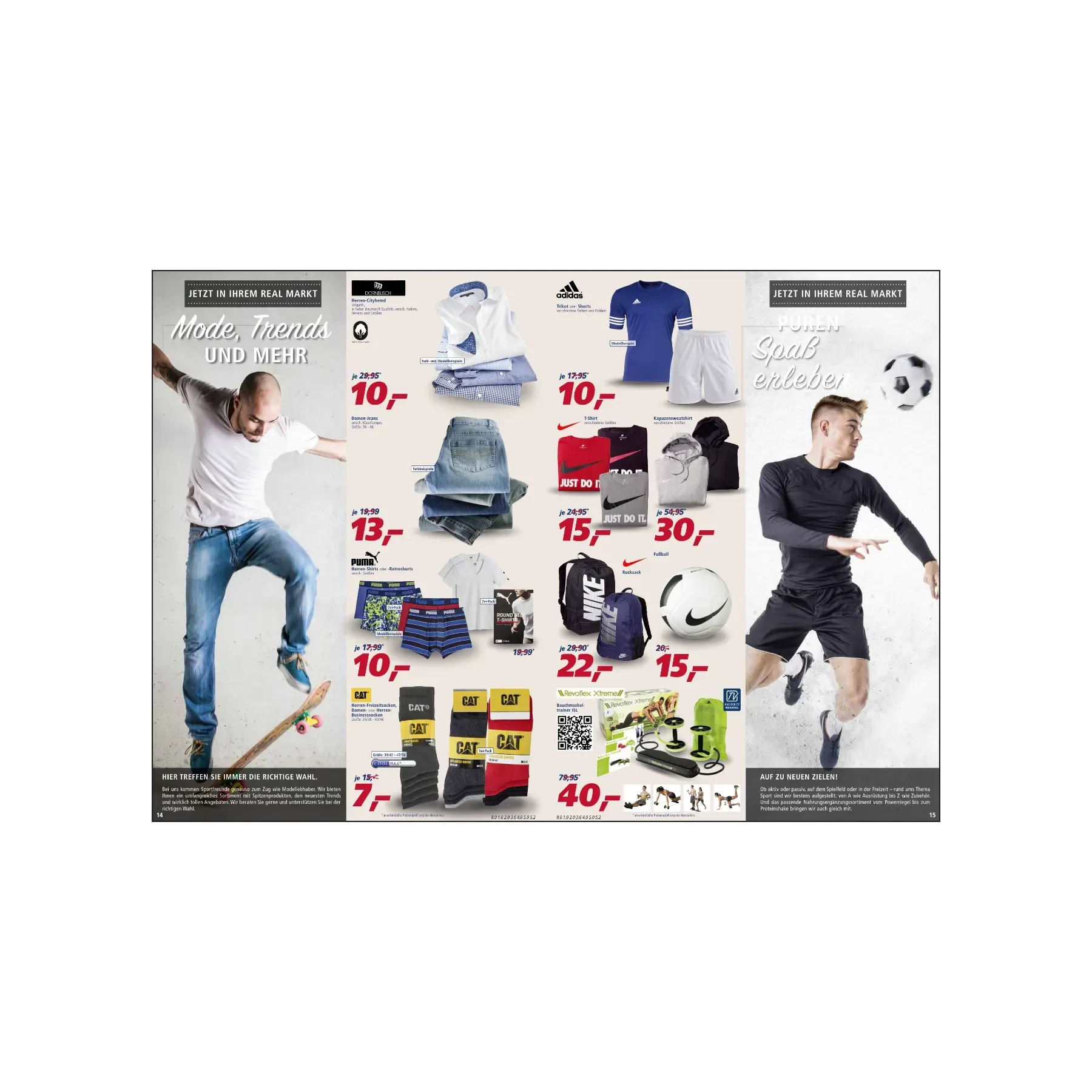 real,- Bekleidung Werbung – extrasicht