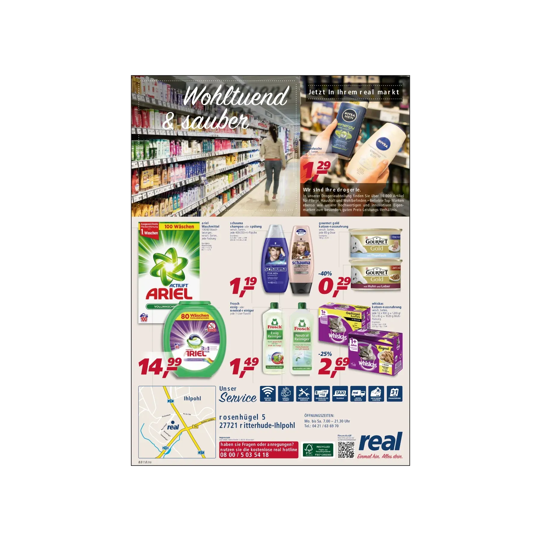 real,- Drogerie Prospekt – extrasicht Werbung