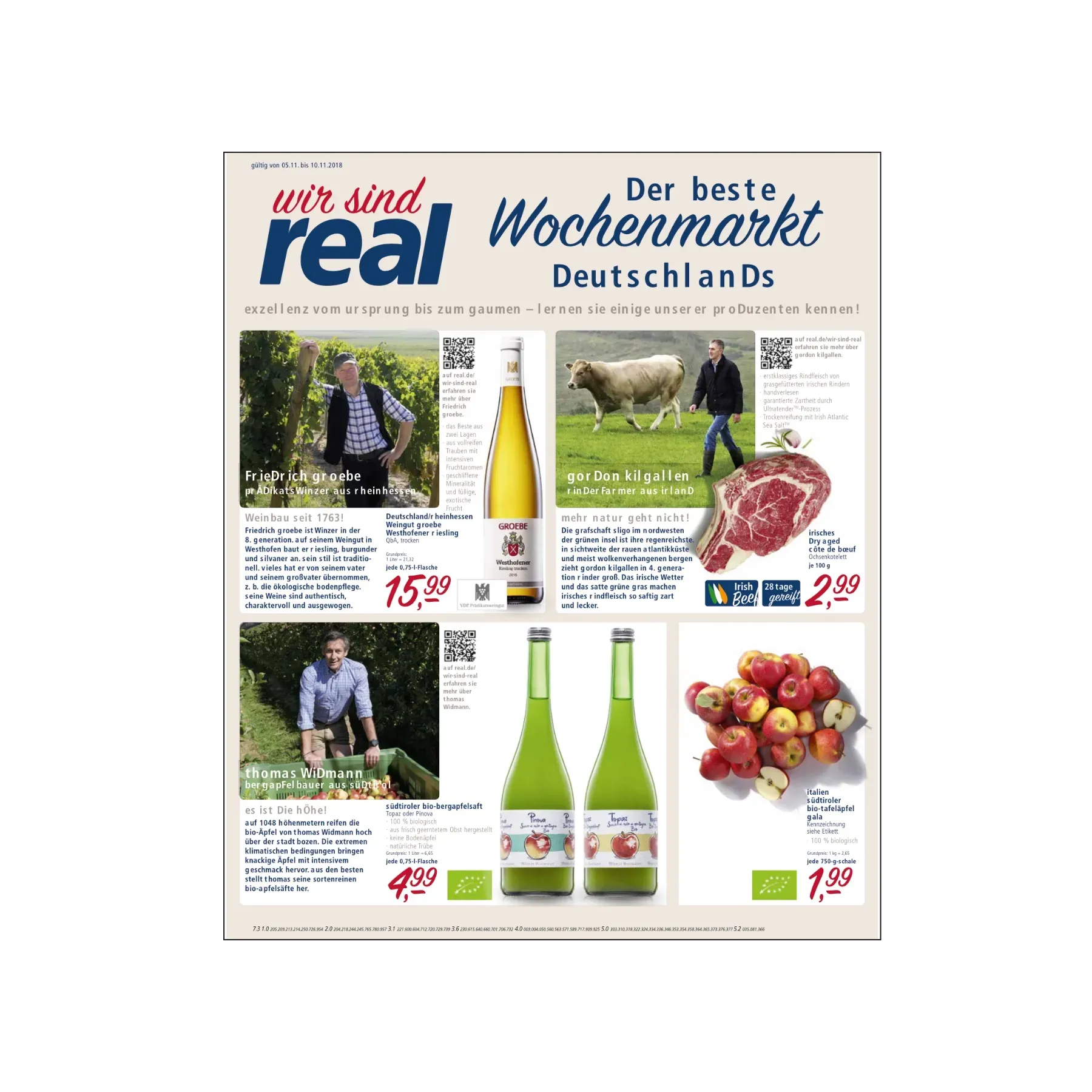 real,- Wochenmarkt Prospekt – extrasicht Gestaltung