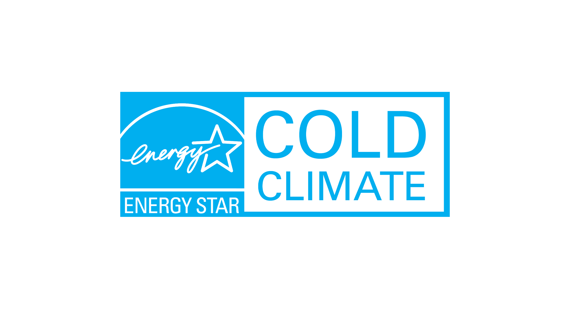 Un logo Energy Star avec une étoile blanche sur fond bleu.