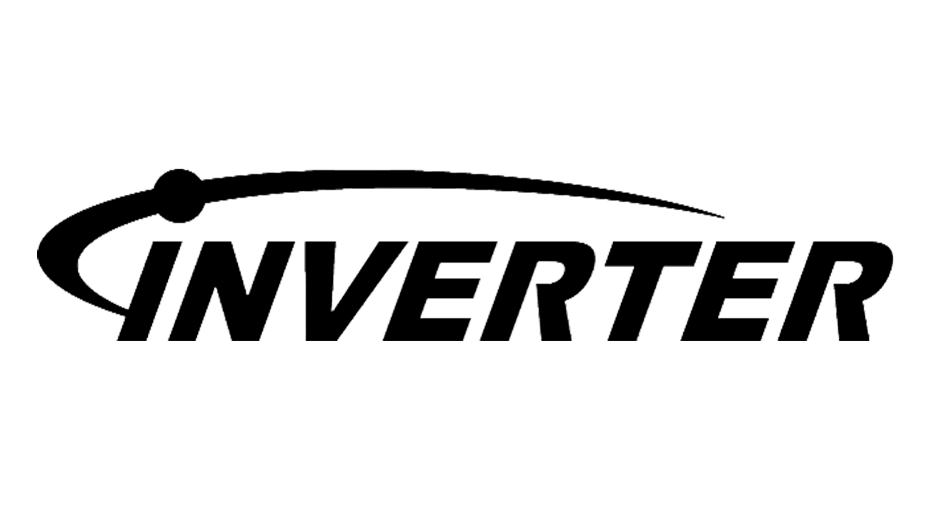 Un logo noir et blanc pour onduleur sur fond blanc.