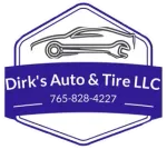 Logo for Demo Auto Repair: text with a gear icon, red and navy colors.