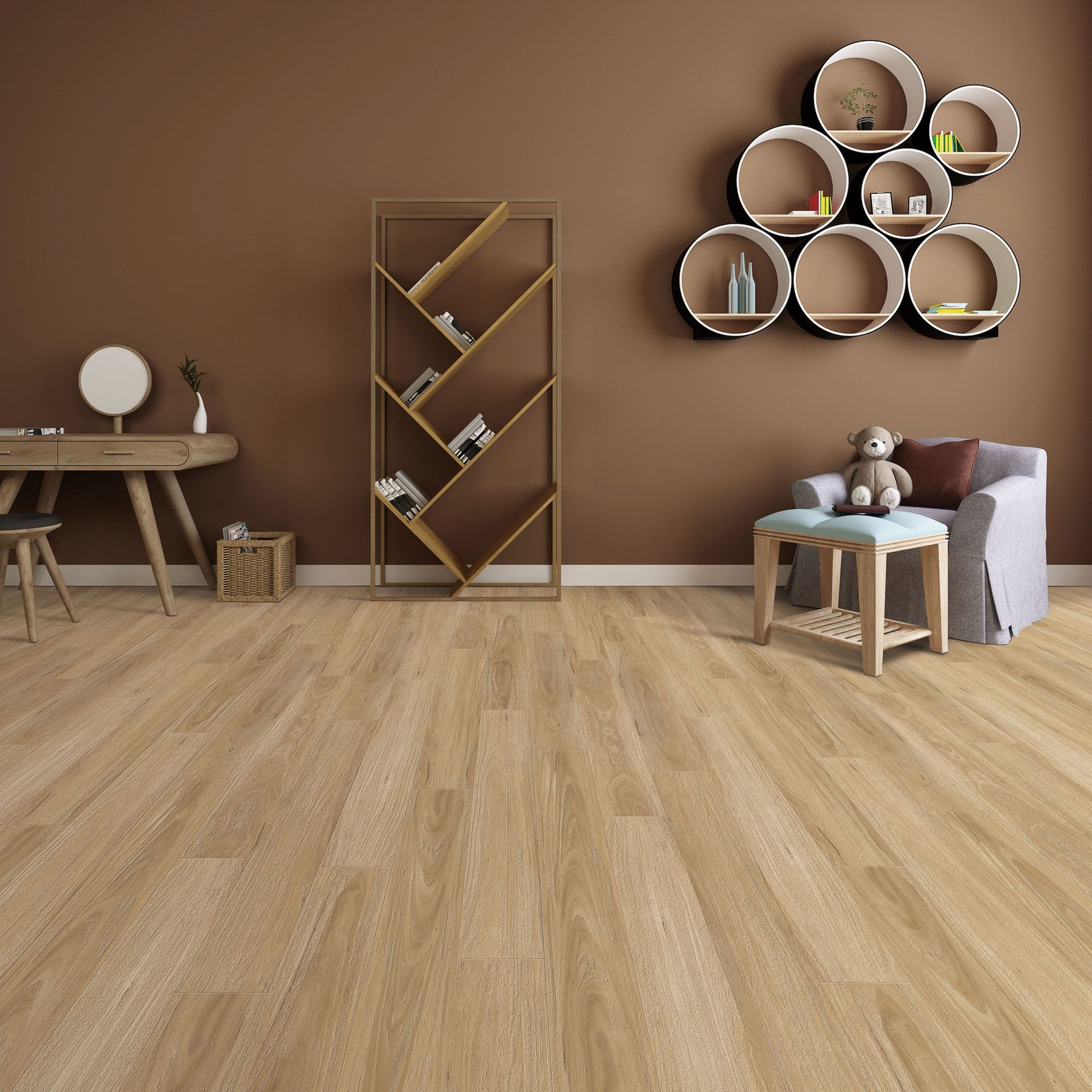 Young Child Lying on Wooden Floor, Playing — My Timber Flooring Blinds & Shutters in Erina, NSW