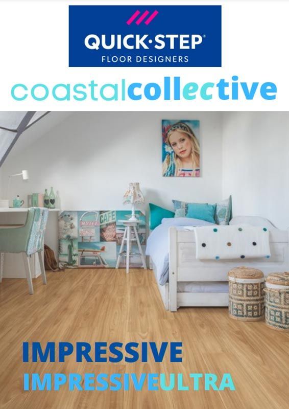Quick-step Coastal Collective Flooring in a Bright Bedroom Setting With a Bed, Desk, and Artwork — My Timber Flooring Blinds & Shutters in Erina, NSW