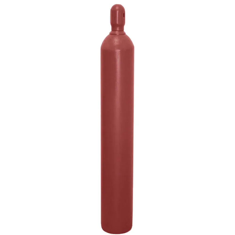 Red helium balloon tank