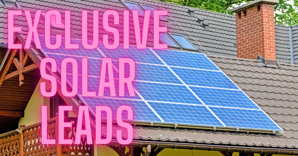 exclusive solar leads