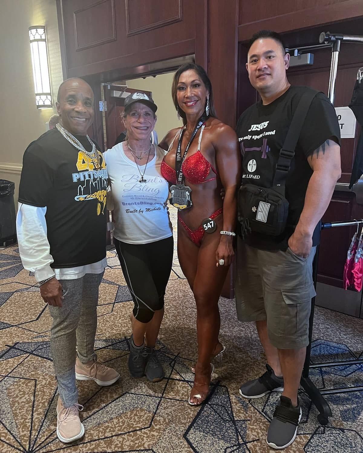 man pushing cart working out